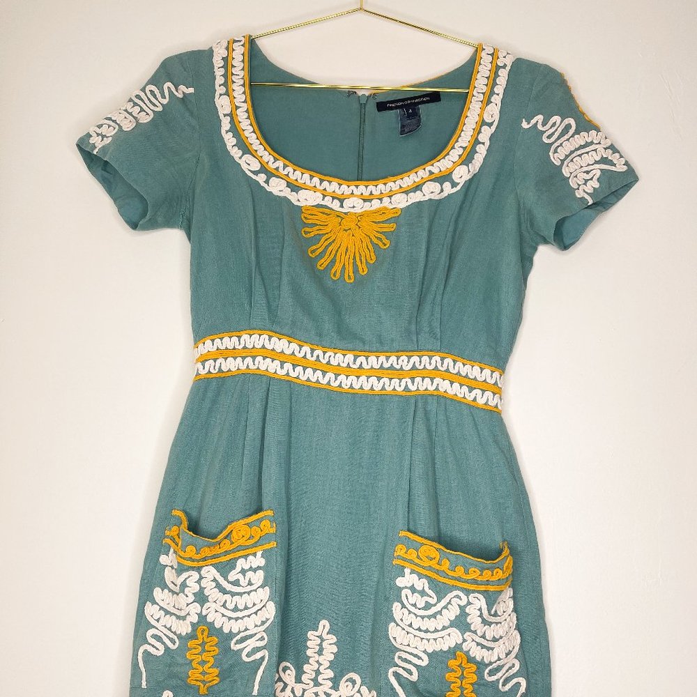 French Connection Indian Crewel Work Dress 4